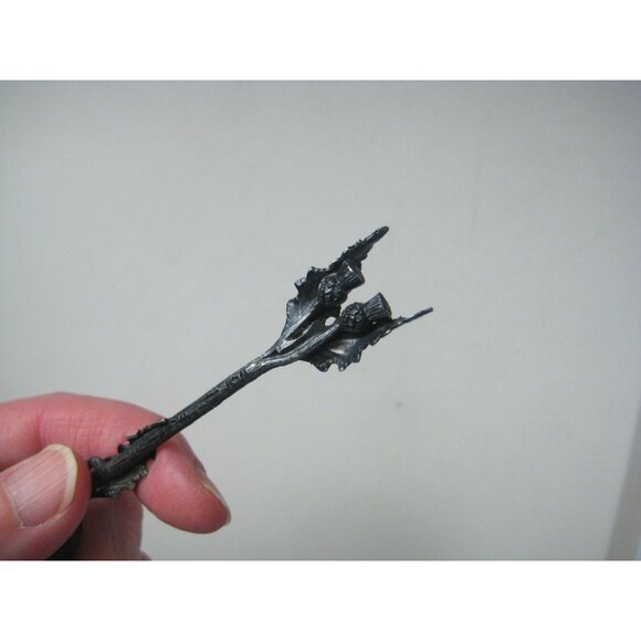 Edinburgh Souvenir Spoon Silver Antique Thistle Signed - Picture 6 of 11